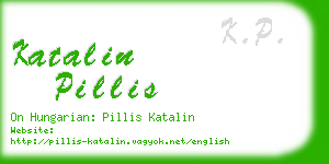 katalin pillis business card